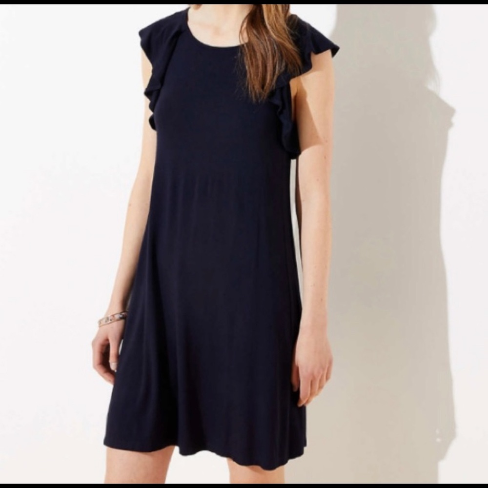 LOFT navy blue dress